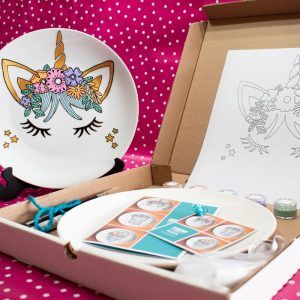 Kit Taller Loza Ilustrada - linea Sueños Pasteles