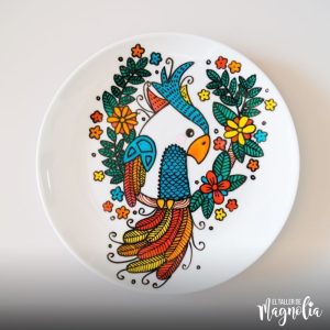 Plato Pájaro Tropical
