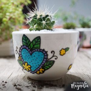 Suculenta "Corazón Mex Celeste"