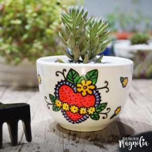 Suculenta "Corazón Mex Rojo"