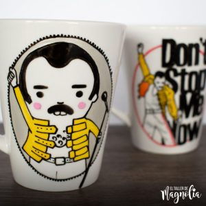 Tazón Pintado a mano Freddie Mercury