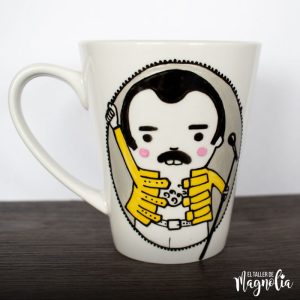 Tazón Pintado a mano Freddie Mercury