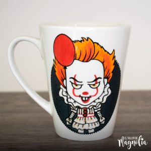 Tazón pintado a mano del Payaso Diabólico