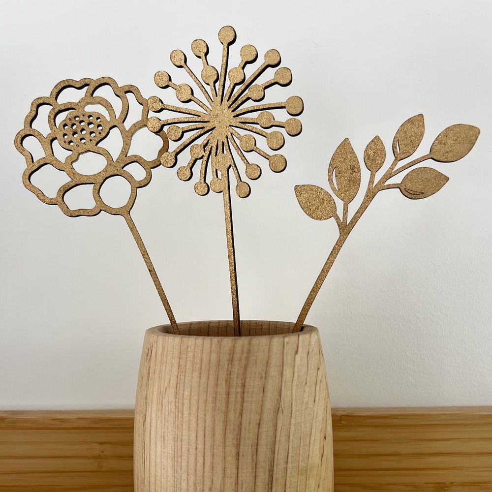 Regalos Sustentables y Ecológicos Flores de Madera