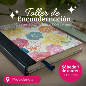 Taller de encuadernación tradicional - Providencia, Santiago
